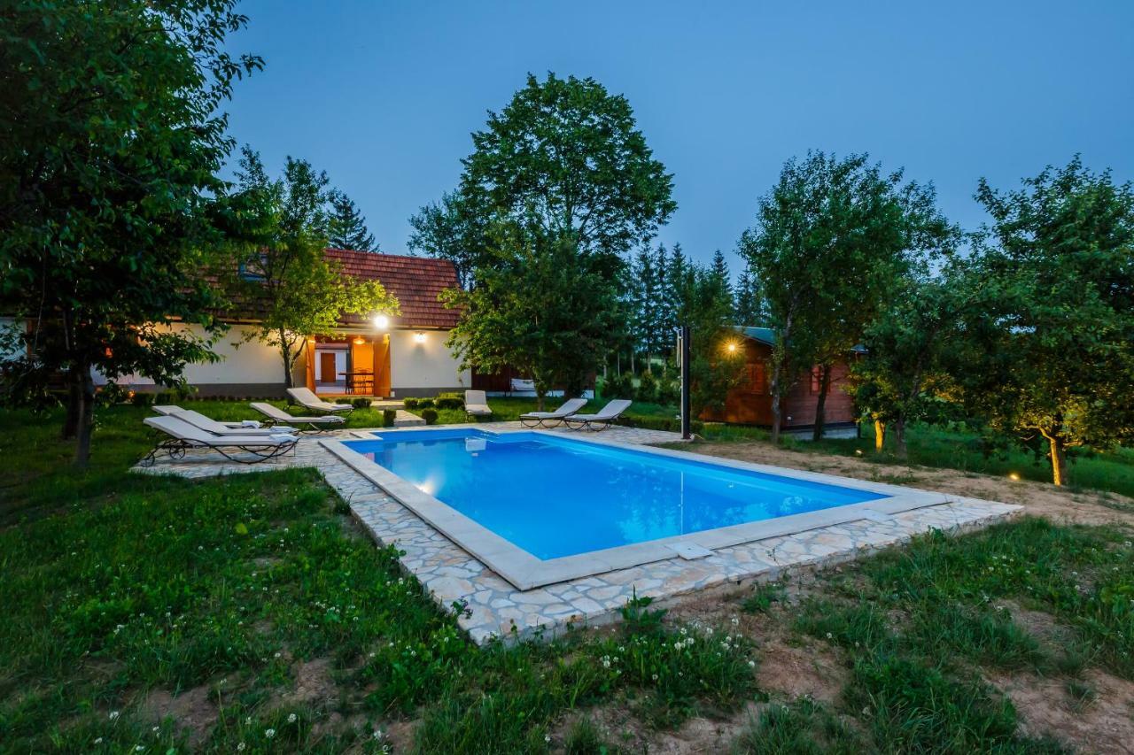Beautiful Cottage With Heated Pool For 22 Ppl Plaški Exterior foto
